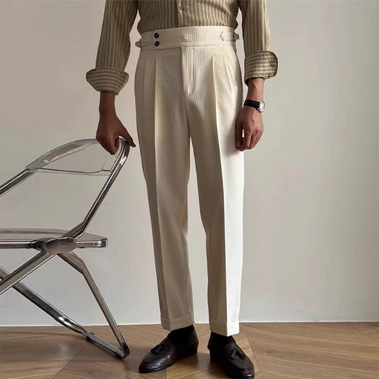 The Windsor Belted High-Waist Trousers