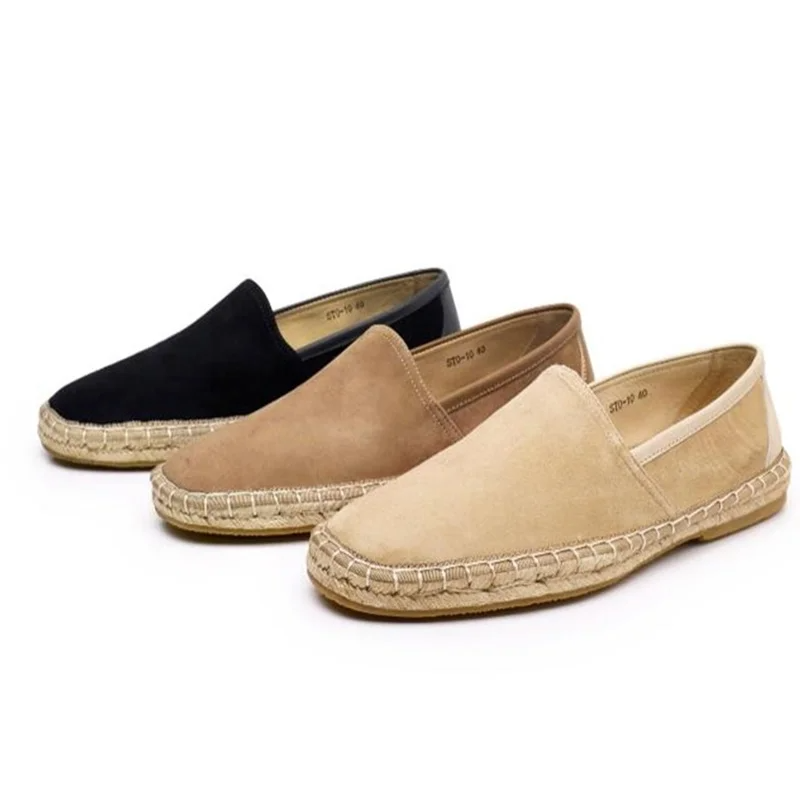 The Riviera Suede Woven Loafers