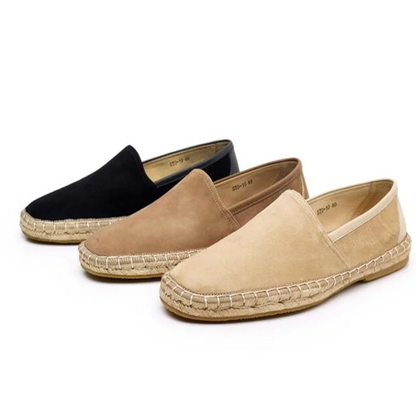 The Riviera Suede Woven Loafers