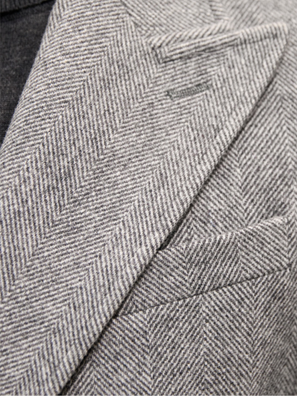 Wool Double-Breasted Overcoat