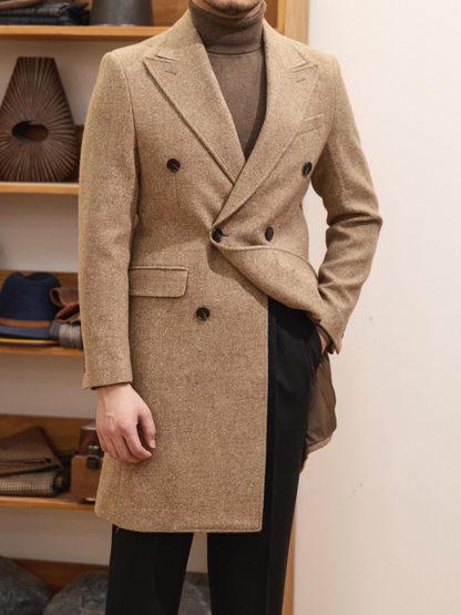 Wool Double-Breasted Overcoat