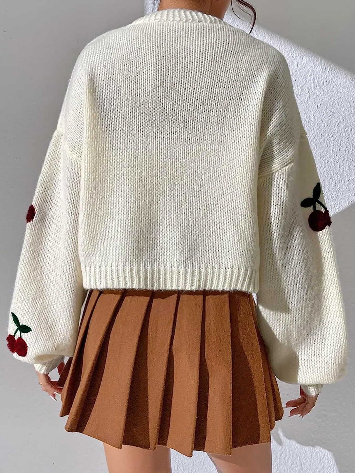 Eliza - Cardigan with Cherry Details