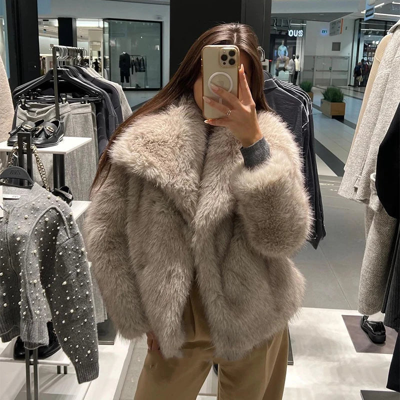 Grace - Faux Fur Coat