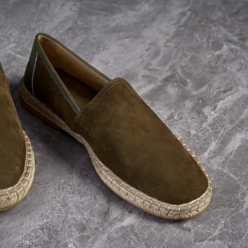 The Riviera Suede Woven Loafers